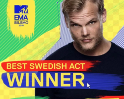 AVICII GALARDONADO COMO MEJOR ACTO SUECO EN LOS  MTV EMA