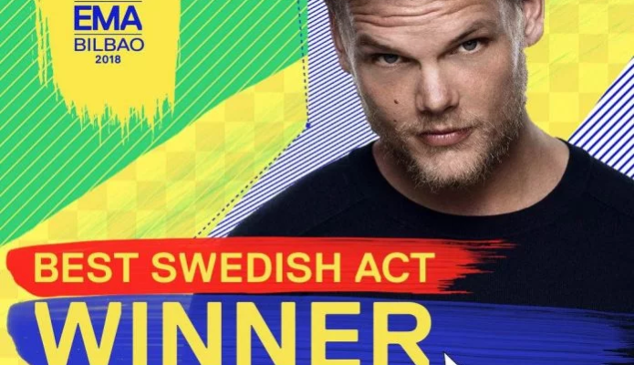 AVICII GALARDONADO COMO MEJOR ACTO SUECO EN LOS  MTV EMA